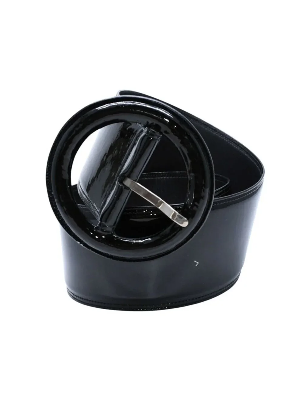 Saint Laurent YSL Buckle Belt Black Mrc 70 06 Silver